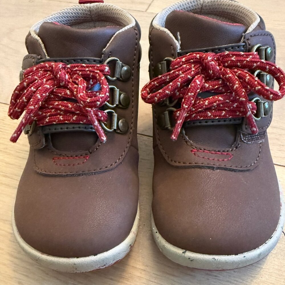 New no box toddler boys 6W Merrell Bare Steps brown hiking boots 2.0